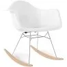 Chaise Berçante - Design Scandinave - Pieds en Bois et Métal - Nordika image 9