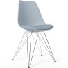 Chaise de Salle à Manger avec Coussin - Design Scandinave et Pieds en Métal Noir - Skögur image 9
