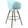 Tabouret de Bar - Design Scandinave - Pieds en Bois Foncé - Pirela image 9