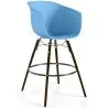 Tabouret de Bar - Design Scandinave - Pieds en Bois Foncé - Pirela image 9