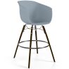 Tabouret de Bar - Design Scandinave - Pieds en Bois Foncé - Pirela image 9