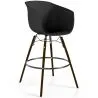 Tabouret de Bar - Design Scandinave - Pieds en Bois Foncé - Pirela image 9