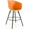 Tabouret de Bar - Design Scandinave - Pieds en Bois Foncé - Pirela image 9