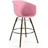 Tabouret de Bar - Design Scandinave - Pieds en Bois Foncé - Pirela image 9