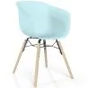 Chaise de Salle à Manger - Design Scandinave - Pieds en Bois Naturel - Polin image 9