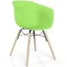 Chaise de Salle à Manger - Design Scandinave - Pieds en Bois Naturel - Polin image 9