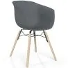 Chaise de Salle à Manger - Design Scandinave - Pieds en Bois Naturel - Polin image 9