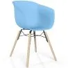 Chaise de Salle à Manger - Design Scandinave - Pieds en Bois Naturel - Polin image 9