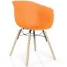 Chaise de Salle à Manger - Design Scandinave - Pieds en Bois Naturel - Polin image 9