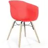 Chaise de Salle à Manger - Design Scandinave - Pieds en Bois Naturel - Polin image 9