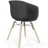 Chaise de Salle à Manger - Design Scandinave - Pieds en Bois Naturel - Polin image 9