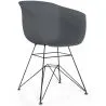 Chaise de Salle à Manger - Design Scandinave - Pieds Noirs - Polin image 9