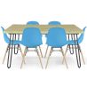 Pack Table Hairpin (90x150 cm) + 6 Chaises de Salle à Manger Nórdicas Skögur image 9
