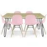 Pack Table Hairpin (90x150 cm) + 6 Chaises de Salle à Manger Nórdicas Skögur image 9