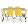 Pack Table Hairpin (90x150 cm) + 6 Chaises de Salle à Manger Nórdicas Skögur image 9