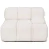 Canapé Modulaire Angle Gauche - Revêtu De Tissu Bouclé Blanc - Bianca image 9