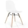 Chaise de salle à manger avec pieds en bois naturel – Style moderne et fonctionnalité -Broly image 9