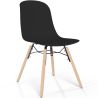 Chaise de salle à manger avec pieds en bois naturel – Style moderne et fonctionnalité -Broly image 9