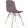 Chaise de salle à manger avec pieds en bois naturel – Style moderne et fonctionnalité -Broly image 9