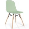 Chaise de salle à manger avec pieds en bois naturel – Style moderne et fonctionnalité -Broly image 9