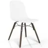 Chaise de salle à manger avec pieds en bois foncé – Style moderne et fonctionnalité - Broly image 9
