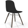 Chaise de salle à manger avec pieds en bois foncé – Style moderne et fonctionnalité - Broly image 9