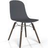 Chaise de salle à manger avec pieds en bois foncé – Style moderne et fonctionnalité - Broly image 9