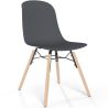 Chaise de salle à manger avec pieds en bois naturel – Style moderne et fonctionnalité -Broly image 9