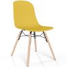 Chaise de salle à manger avec pieds en bois naturel – Style moderne et fonctionnalité -Broly image 9