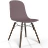Chaise de salle à manger avec pieds en bois foncé – Style moderne et fonctionnalité - Broly image 9
