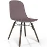 Chaise de salle à manger avec pieds en bois foncé – Style moderne et fonctionnalité - Broly image 9