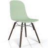 Chaise de salle à manger avec pieds en bois foncé – Style moderne et fonctionnalité - Broly image 9
