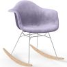 Chaise à bascule moderne en tissu rembourré – Style nordique - Nordika image 9