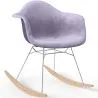 Chaise à bascule moderne en tissu rembourré – Style nordique - Nordika image 9