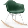 Chaise à bascule moderne en tissu rembourré – Style nordique - Nordika image 9
