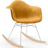 Chaise à bascule moderne en tissu rembourré – Style nordique - Nordika image 9