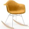 Chaise à bascule moderne en tissu rembourré – Style nordique - Nordika image 9