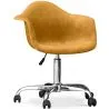 Chaise de bureau avec accoudoirs - Chaise de bureau pivotante avec roulettes - Grev image 9