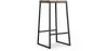 Tabouret design industriel - bois et métal - 76cm - Big Boy image 9