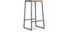 Tabouret design industriel - bois et métal - 76cm - Big Boy image 9