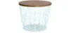 Table d'appoint ronde - Design industriel - Bois et métal - Basker image 9