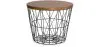 Table d'appoint ronde - Design industriel - Bois et métal - Basker image 9