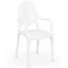 Chaise de salle à manger transparente - Design avec accoudoirs - Victoria Queen image 9