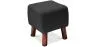 Tabouret carré - Tapissé de lin - Bois - Nor image 9