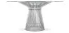Table à manger ronde - Verre et Métal - Barrel image 9