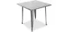 Table à manger carrée design industriel - Stylix image 9