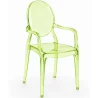 Chaise de salle à manger transparente - Design avec accoudoirs - Victoria Queen image 9