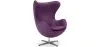 Fauteuil avec Accoudoirs - Revêtu de Similicuir - Design Oeuf - Brave image 9