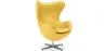 Fauteuil avec Accoudoirs - Revêtu de Similicuir - Design Oeuf - Brave image 9