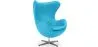 Fauteuil avec Accoudoirs - Revêtu de Similicuir - Design Oeuf - Brave image 9